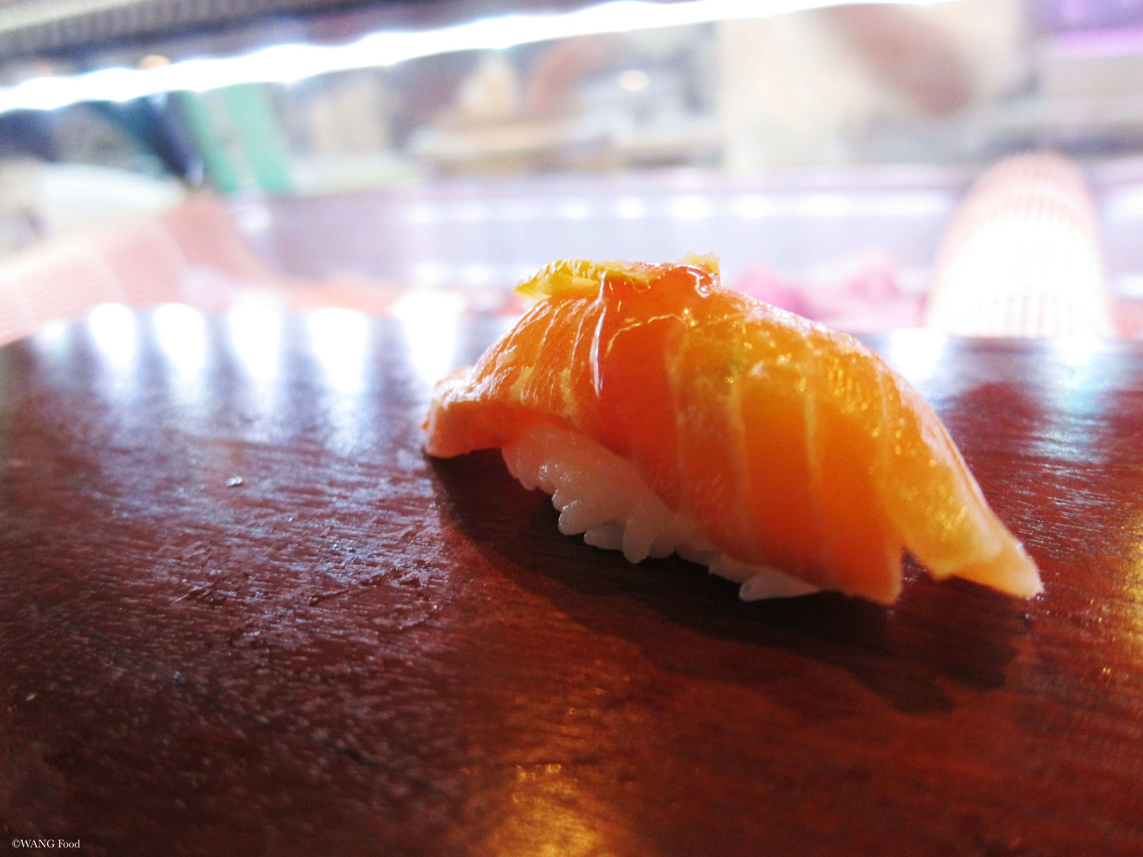 Marinated salmon w:yuzu